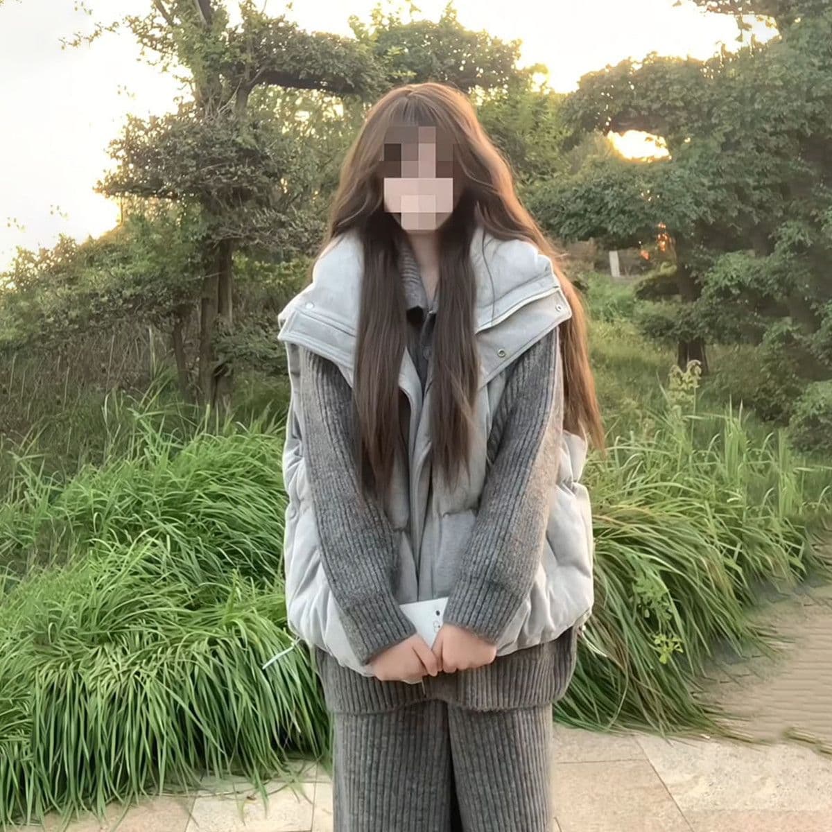 두꺼운 코듀로이 스탠드 칼라 다운 조끼 여자 2026 겨울 새로운 한국 스타일 작은 키 쇼트 스타일 두꺼운 보온 어깨 상세 이미지 26