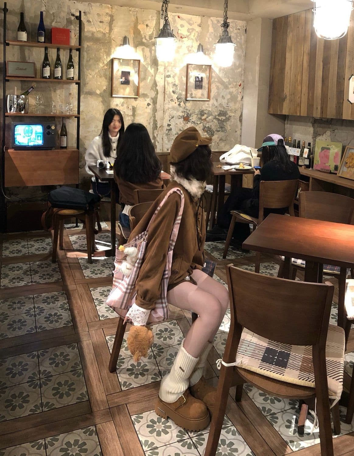 나비 매듭 모피 칼라 2026 겨울 새로운 아래 면화 의류 여성 솜을 넣은 보온 레트로 학원 스타일 루즈핏 꽃밭 재킷 상세 이미지 17