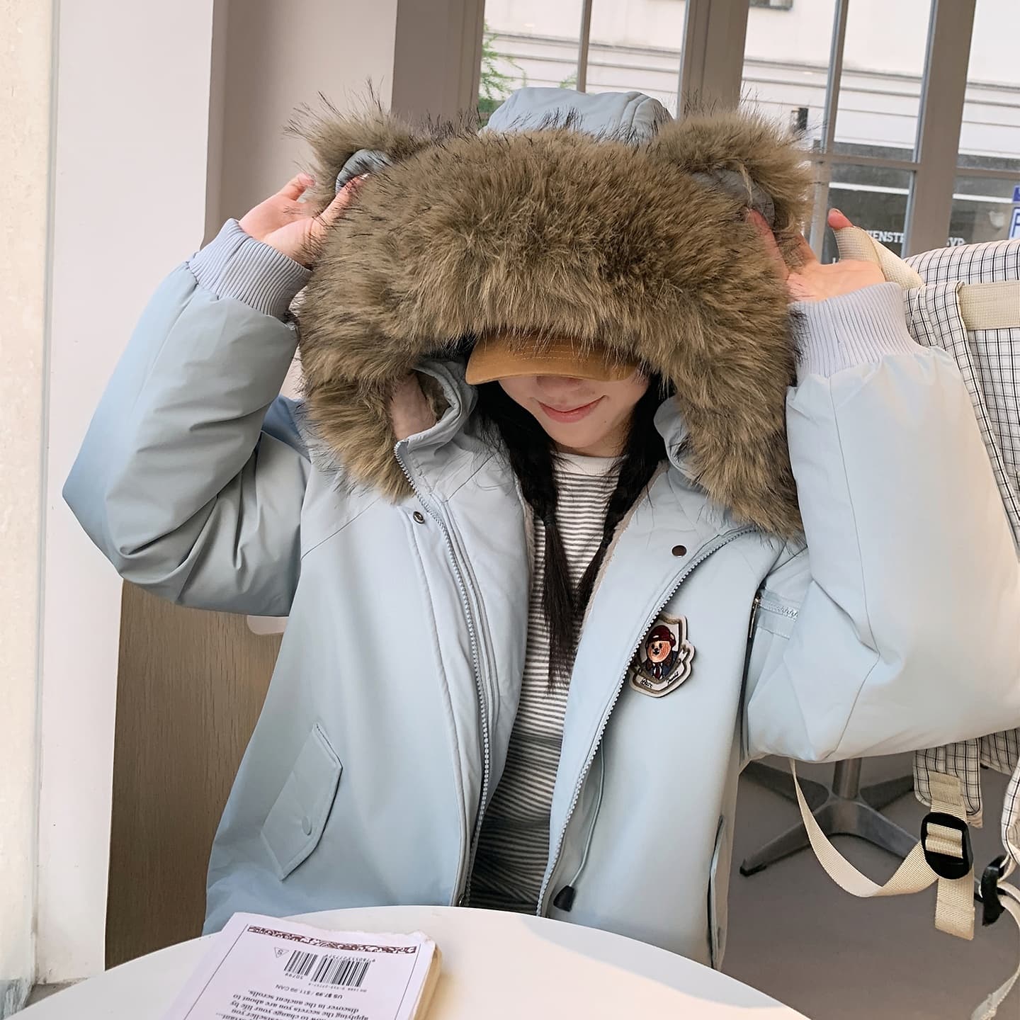 아메리칸 레트로 플라잉 재킷 좌 산 조각 자수 야구 유니폼 2026 한국 스타일 남녀 커플 겨울 재킷 트렌디 이미지 3