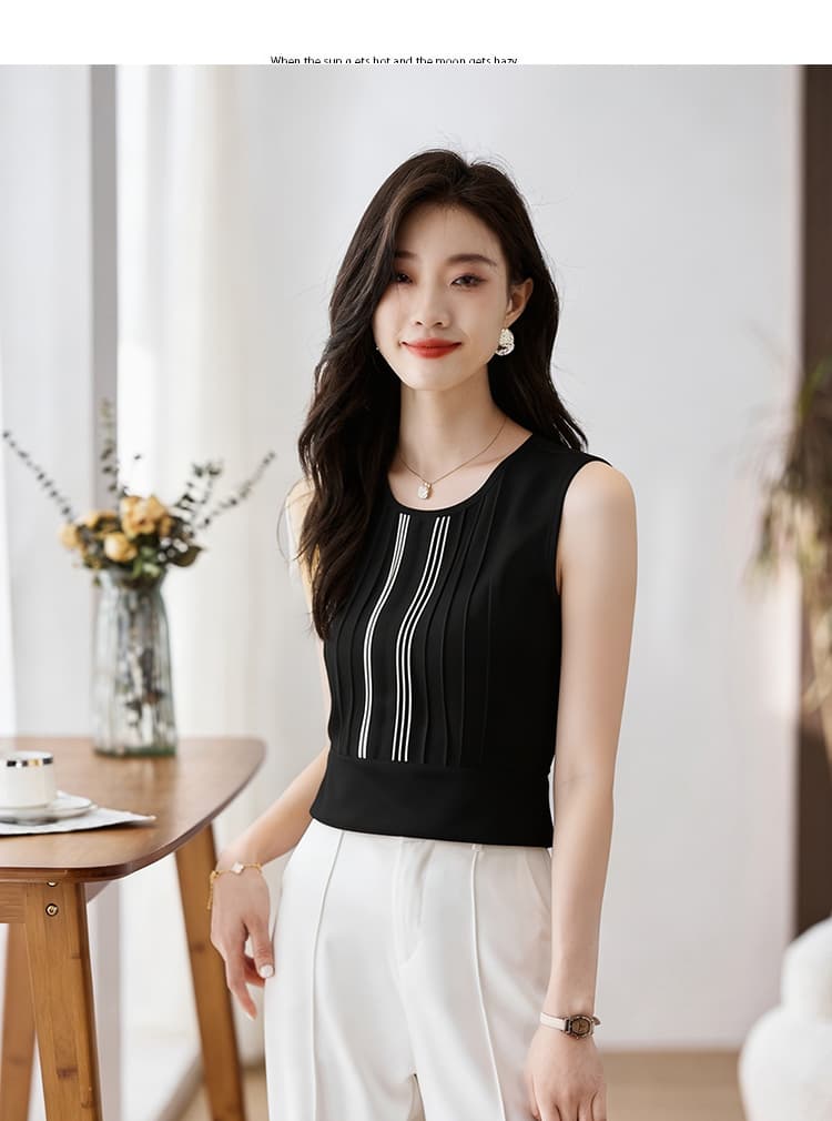 리우 타오 같은 단락 작은 조끼 여성 셔츠 여름 가을 의상 인사이드 가져 가라. 기본 셔츠 외부 가져 가라. 슬립 외출용 옷 민소매 티셔츠 상세 이미지 13