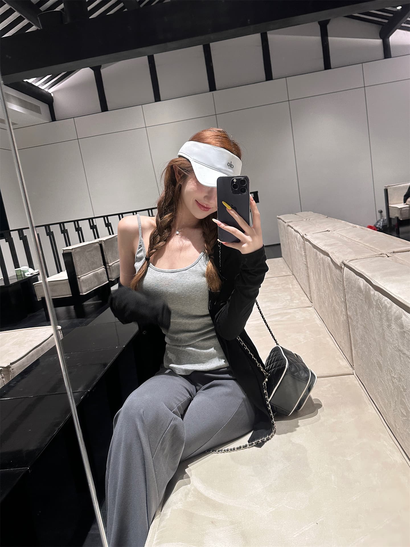 실사 정가 spa 얼음 가죽 3종 세트 여름 높음 폭탄 운동 캐주얼 슬림해 보이는 산소 요가 세트 상세 이미지 11