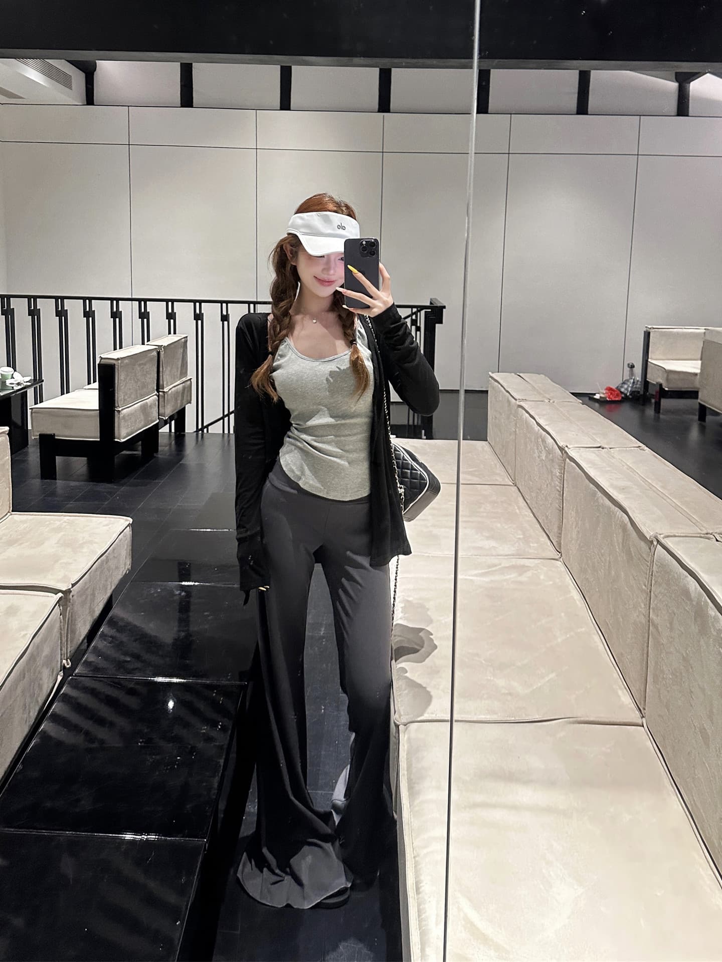 실사 정가 spa 얼음 가죽 3종 세트 여름 높음 폭탄 운동 캐주얼 슬림해 보이는 산소 요가 세트 이미지 2