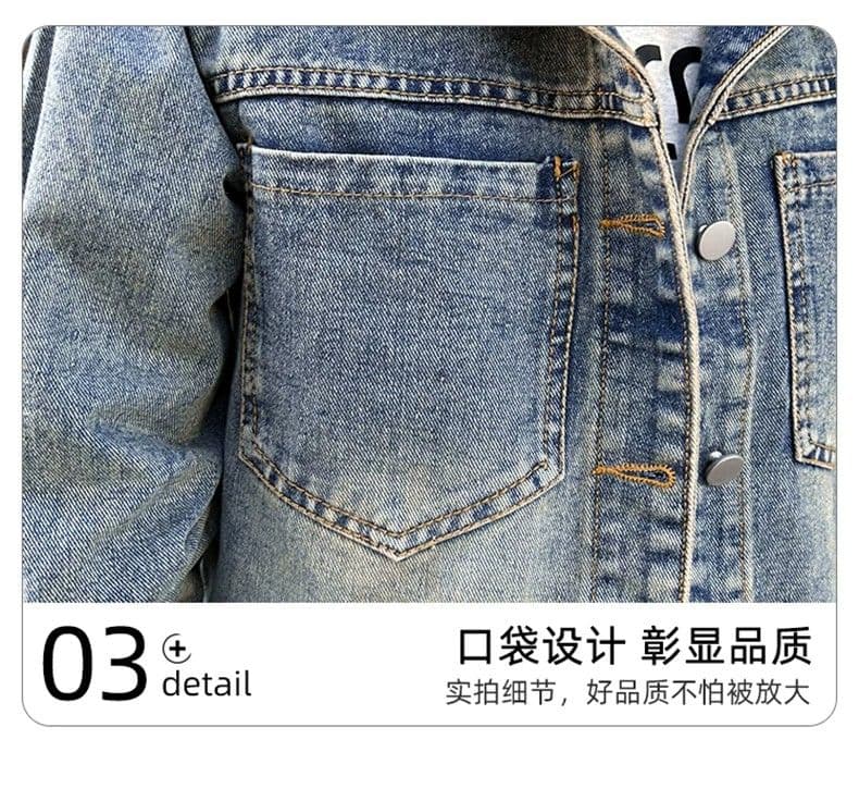 디자인 센스 한 부서 레트로 데님 여성 코트 2025 가을 새로운 루즈핏 고유 한 슈퍼 잘 생긴 느긋한 바람 맨위 상세 이미지 6