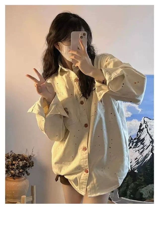 레트로 항구 바람 데님 재킷 여성 코트 봄 가을 2026 새로운 디자인 센스 작은 대중 루즈핏 bf 느긋한 바람 맨위 상세 이미지 9
