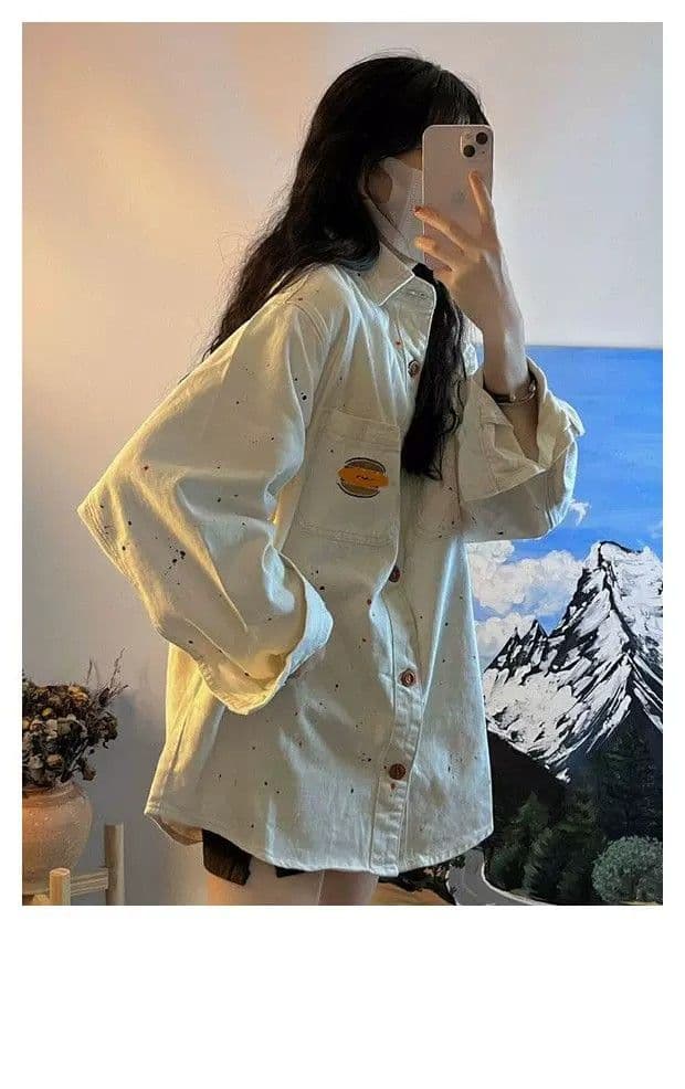 레트로 항구 바람 데님 재킷 여성 코트 봄 가을 2026 새로운 디자인 센스 작은 대중 루즈핏 bf 느긋한 바람 맨위 상세 이미지 11