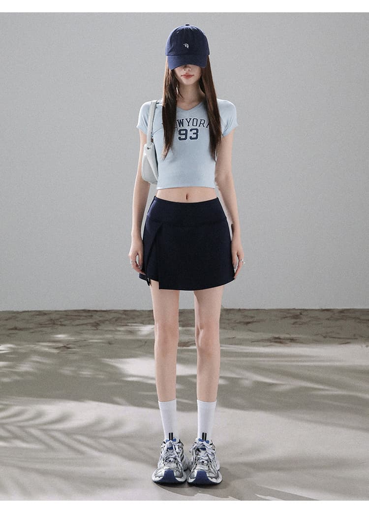 실사 운동 반신 치마바지 2026 여성 여름 새로운 미니 스커트 작은 키 한 마디 핫걸 타이트 스커트 테니스 치마바지 상세 이미지 37