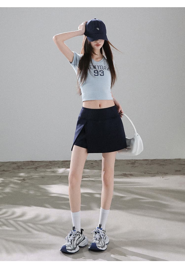 실사 운동 반신 치마바지 2026 여성 여름 새로운 미니 스커트 작은 키 한 마디 핫걸 타이트 스커트 테니스 치마바지 상세 이미지 42