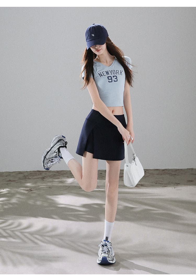 실사 운동 반신 치마바지 2026 여성 여름 새로운 미니 스커트 작은 키 한 마디 핫걸 타이트 스커트 테니스 치마바지 상세 이미지 43