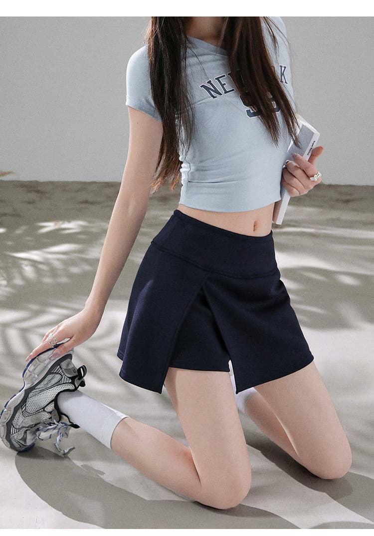 실사 운동 반신 치마바지 2026 여성 여름 새로운 미니 스커트 작은 키 한 마디 핫걸 타이트 스커트 테니스 치마바지 상세 이미지 45