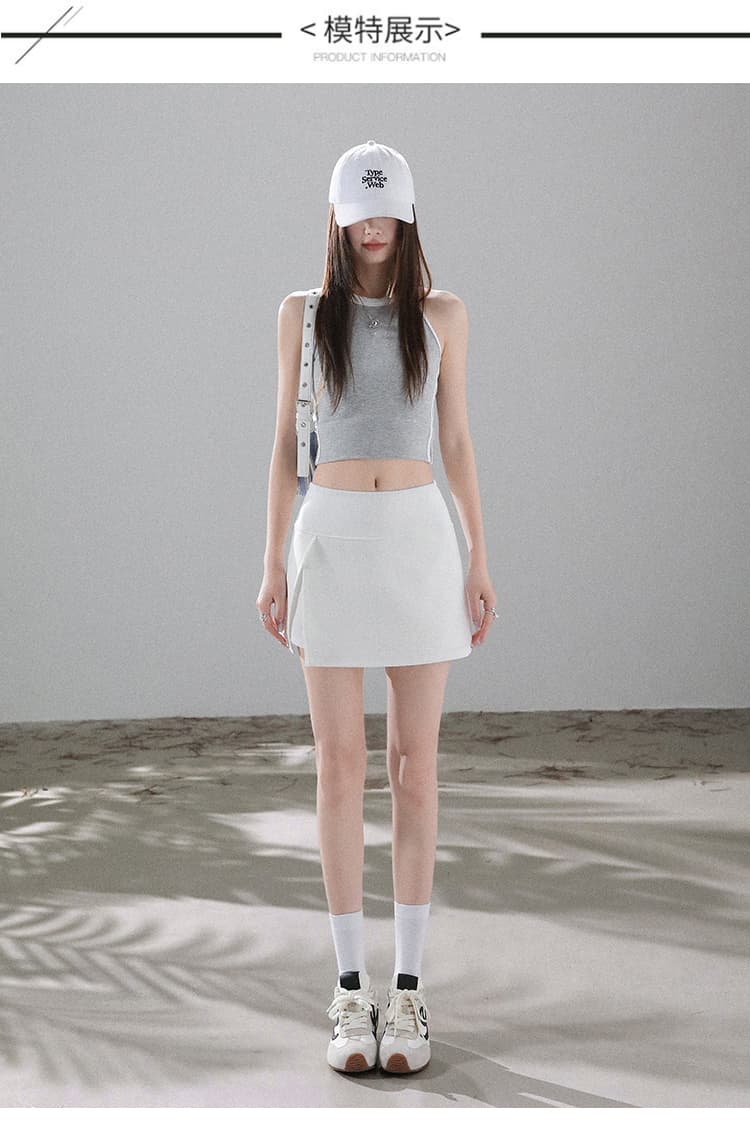 실사 운동 반신 치마바지 2026 여성 여름 새로운 미니 스커트 작은 키 한 마디 핫걸 타이트 스커트 테니스 치마바지 상세 이미지 50