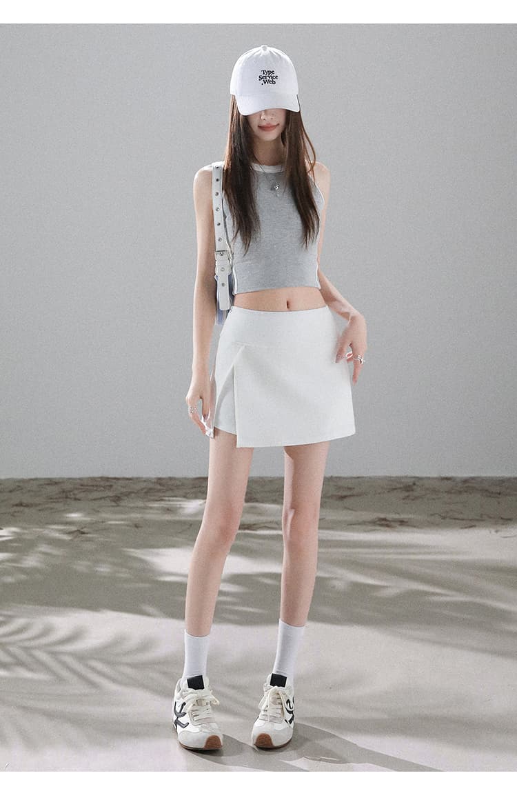 실사 운동 반신 치마바지 2026 여성 여름 새로운 미니 스커트 작은 키 한 마디 핫걸 타이트 스커트 테니스 치마바지 상세 이미지 53