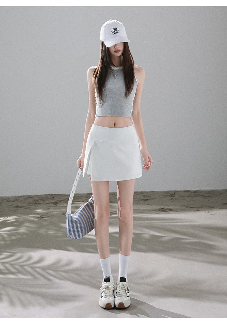 실사 운동 반신 치마바지 2026 여성 여름 새로운 미니 스커트 작은 키 한 마디 핫걸 타이트 스커트 테니스 치마바지 상세 이미지 55