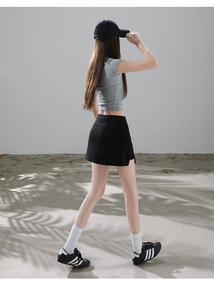 실사 운동 반신 치마바지 2026 여성 여름 새로운 미니 스커트 작은 키 한 마디 핫걸 타이트 스커트 테니스 치마바지 상세 이미지 69