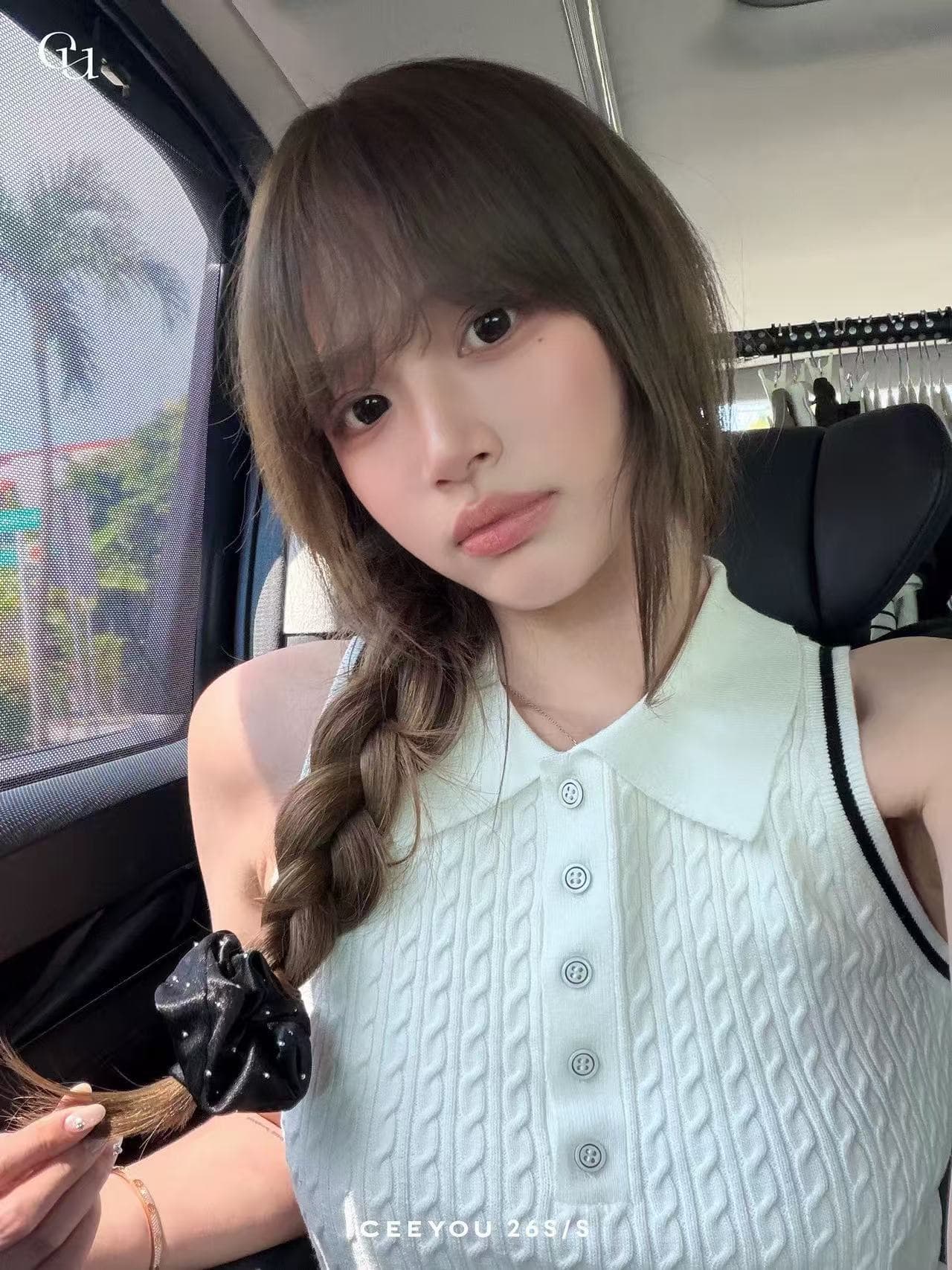 ceeyou 배색 좋은 꽈배기 POLO 칼라 학원 조끼 상세 이미지 2