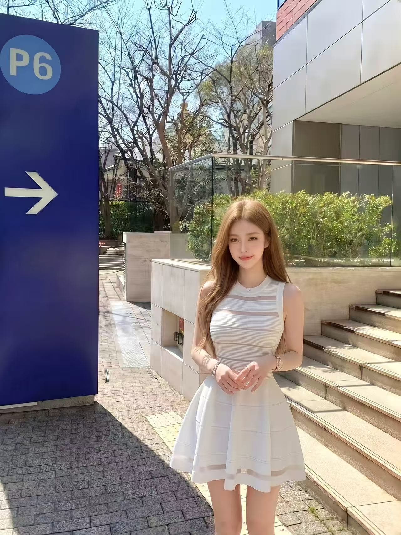 명문 여성 품격 바람 망사 패치워크 니트 여성 드레스 여름 작은 키 몸매 가꾸기 슬림해 보이는 섹시함 홀로우 아웃 미니 스커트 이미지 2