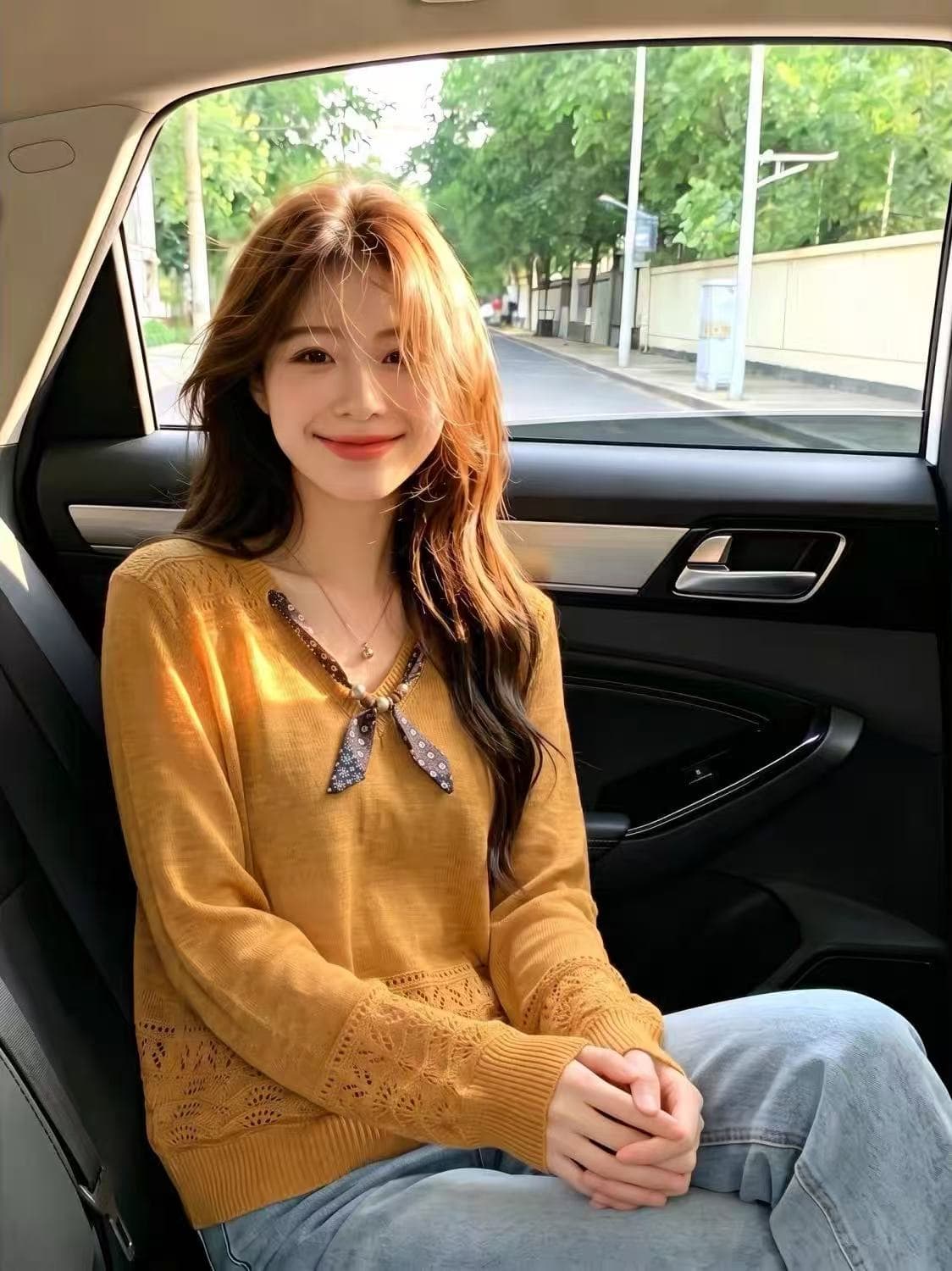 프랑스식 홀로우 아웃 스카프 장식 니트 스웨터 여성 2026 여름 빅 사이즈 지방 mm 고급 센스 자수 폭발 얼음 실크 맨위