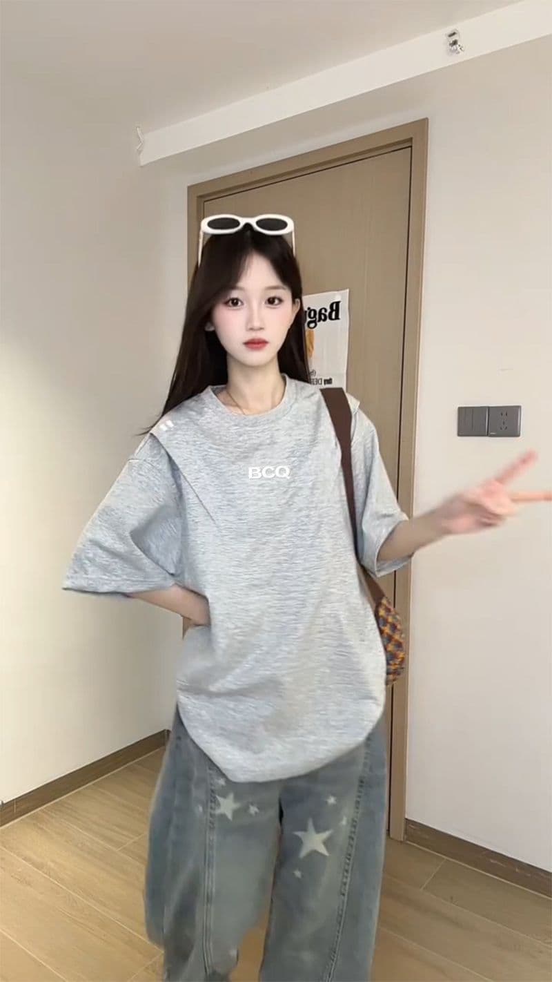 남자 바 면 220 그램 조수 브랜드 반팔 티셔츠 남녀 커플 여름 새로운 자수 루즈핏 라운드 넥 맨위