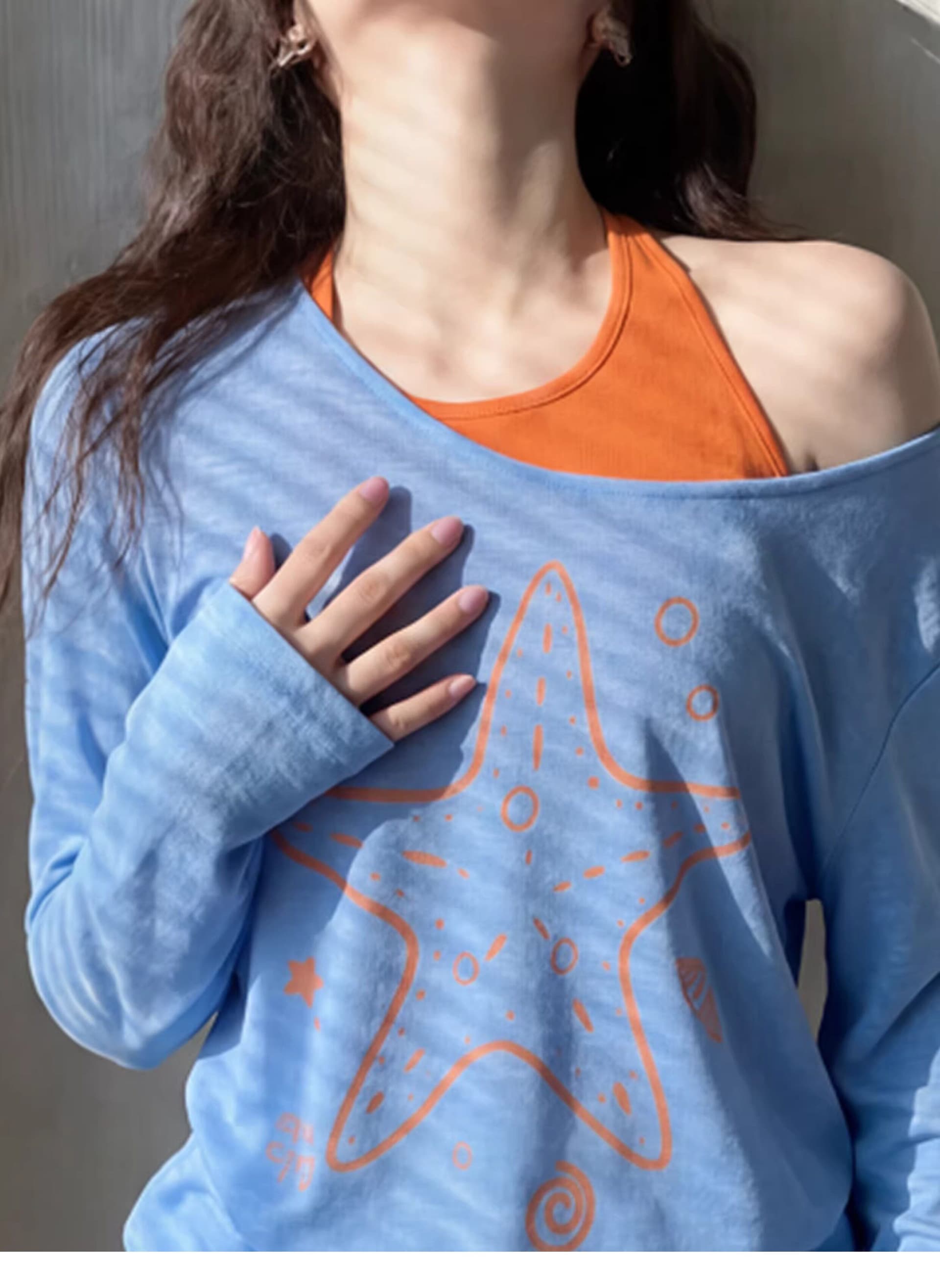 블라우스 170 그램 눈꽃 주간 실크 70 라이 경기 서울 30 폴리 에스터 순면 리브 조끼 비스듬한 어깨 자외선 차단 투피스 슈트 상세 이미지 4