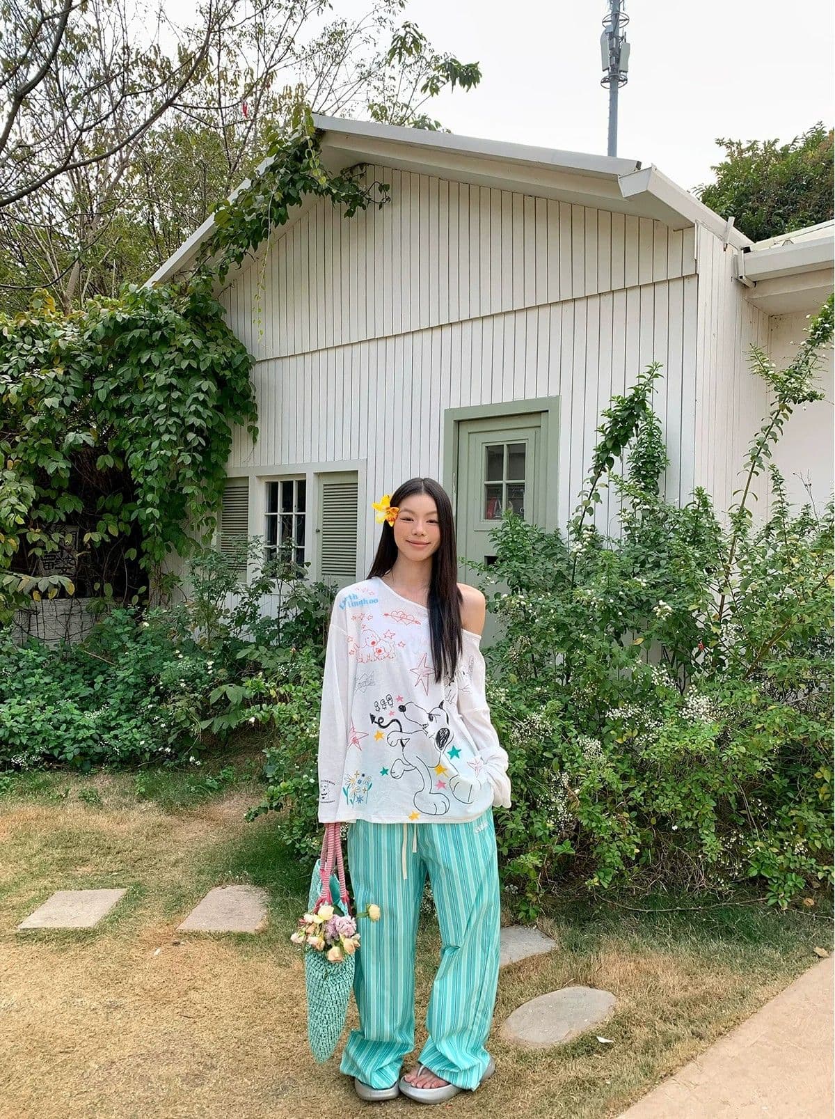 원본 것 얇은 스타일 긴팔 티셔츠 여성 초기 가을 루즈핏 자외선 차단 블라우스 맨위 상세 이미지 10