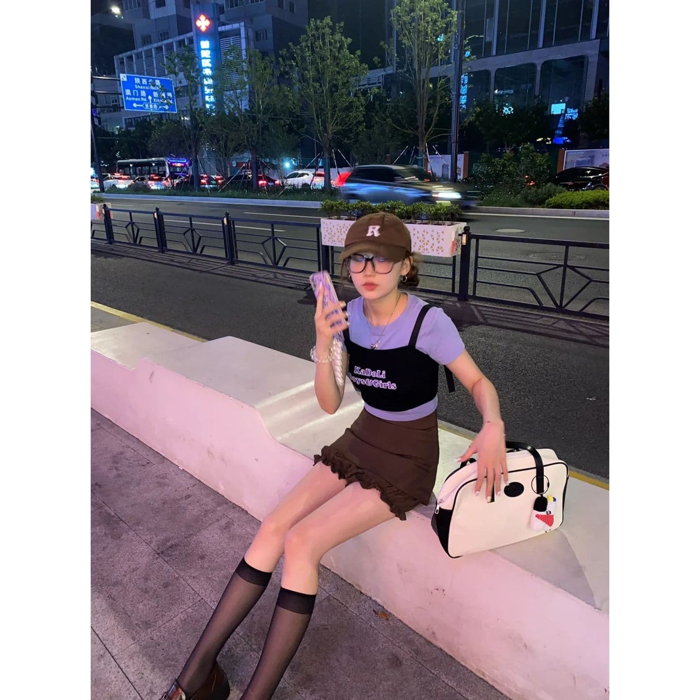 원본 품질 차가운 달콤한 캐미솔 외출용 작은 조끼 맨위