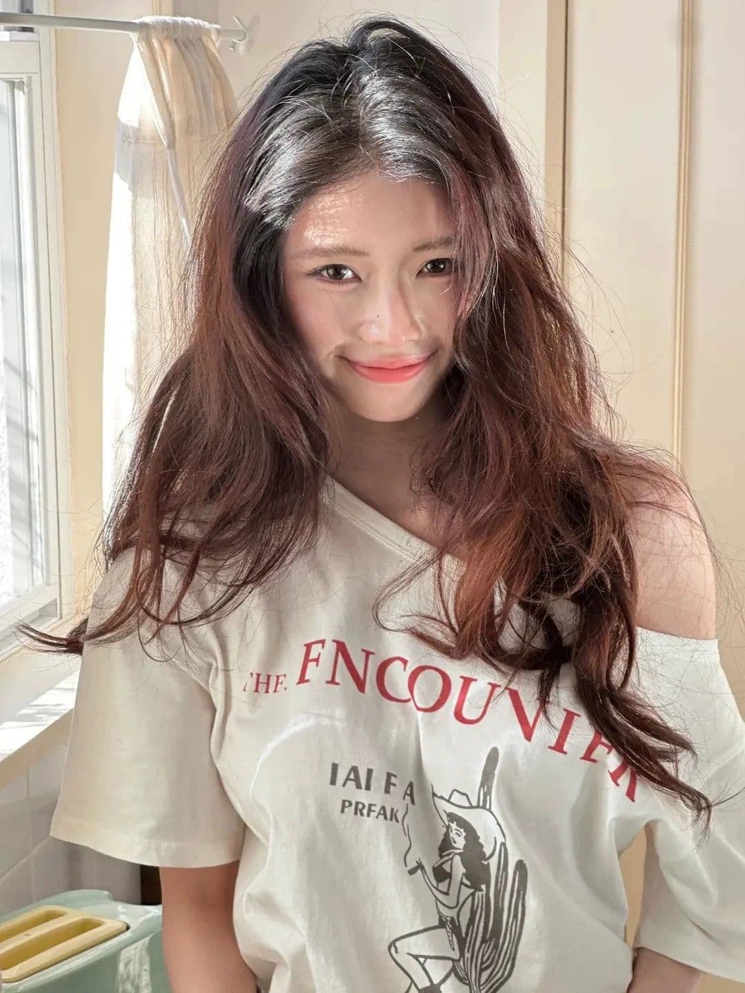 원본 품질 휴가 비스듬한 어깨 반팔 티셔츠 여름 루즈핏 맨위 상세 이미지 8