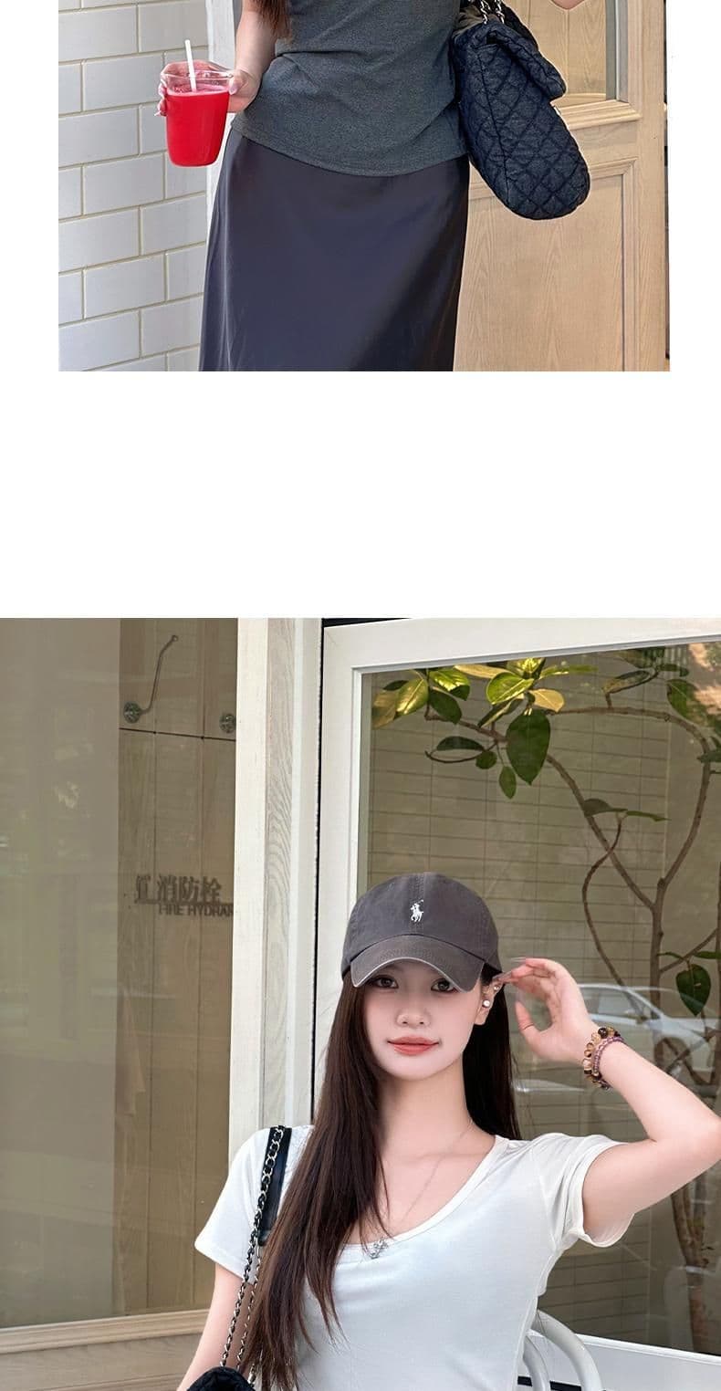 긍정적 인 어깨 허리 수축 루즈핏 u 칼라 슬림해 보이는 다용도 느긋한 바람 여름 여성 단색 디자인 센스 도루 센스 맨위 상세 이미지 11