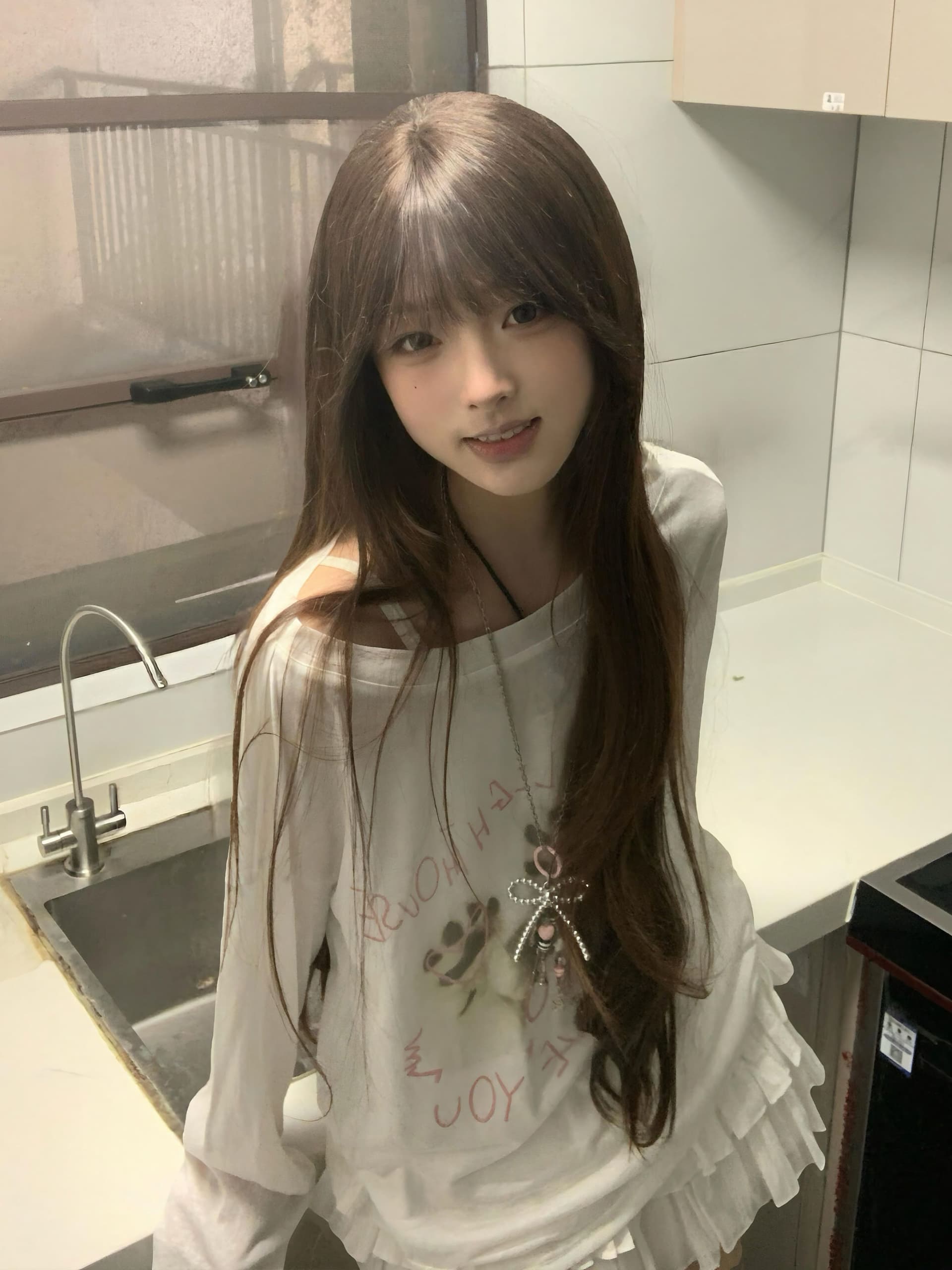 170 그램 눈꽃 면 35 라이 경기 서울 35 면 30 폴리 에스터 비스듬한 어깨 펌프 로프 긴팔 여성 오프숄더 루즈핏 자외선 차단 블라우스 상세 이미지 8