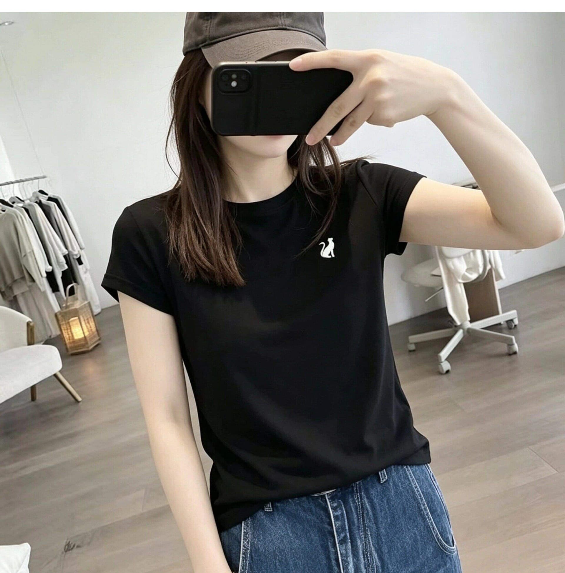 210 그램 92 면 8 암모니아 Lun 2026 여름 새로운 한국 스타일 반팔 티셔츠 여성 디자인 센스 상세 이미지 7