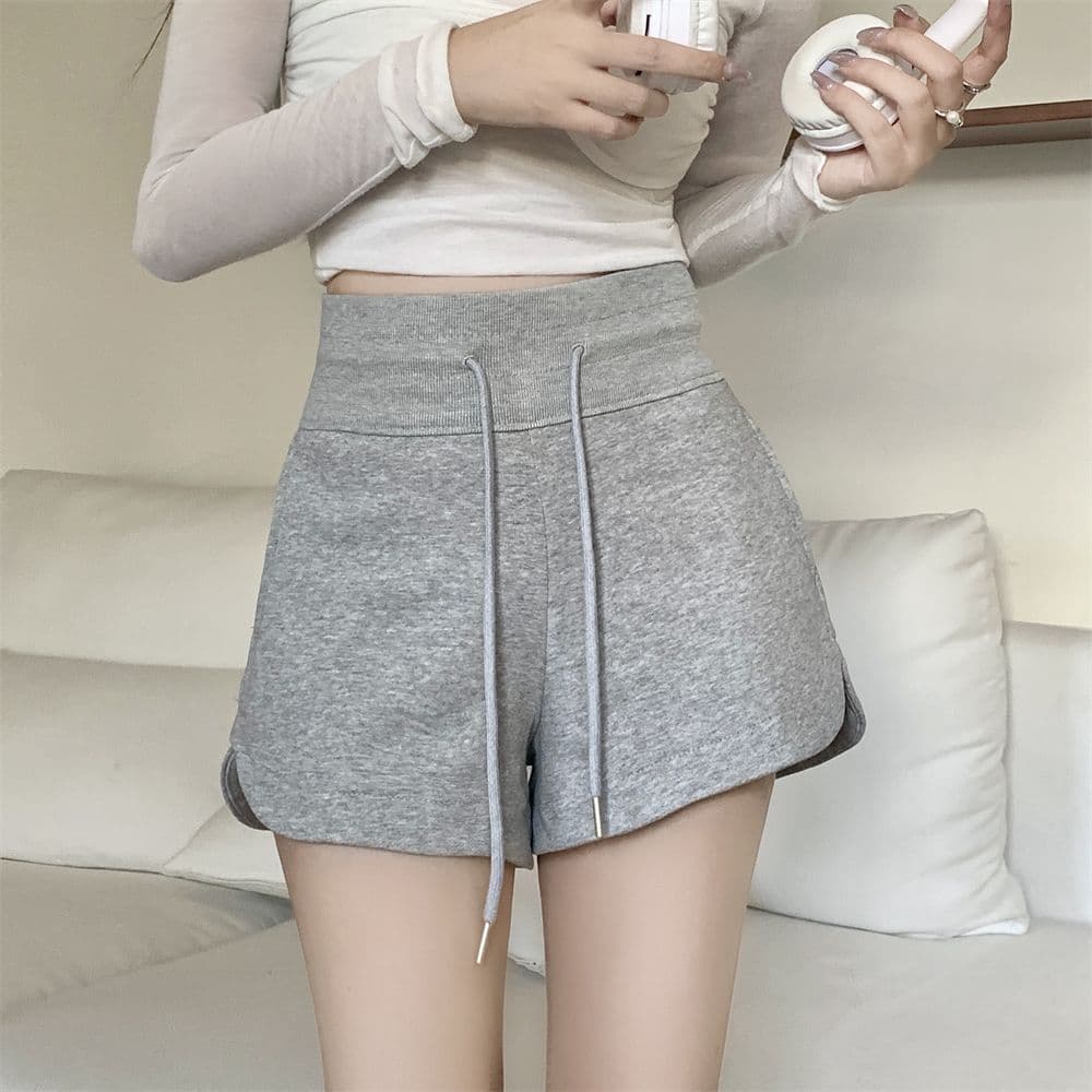 순수한 Mianhua 면 320g 2026 여름 드레스 반바지 여성 펌프 로프 주머니 디자인 센스 상세 이미지 9