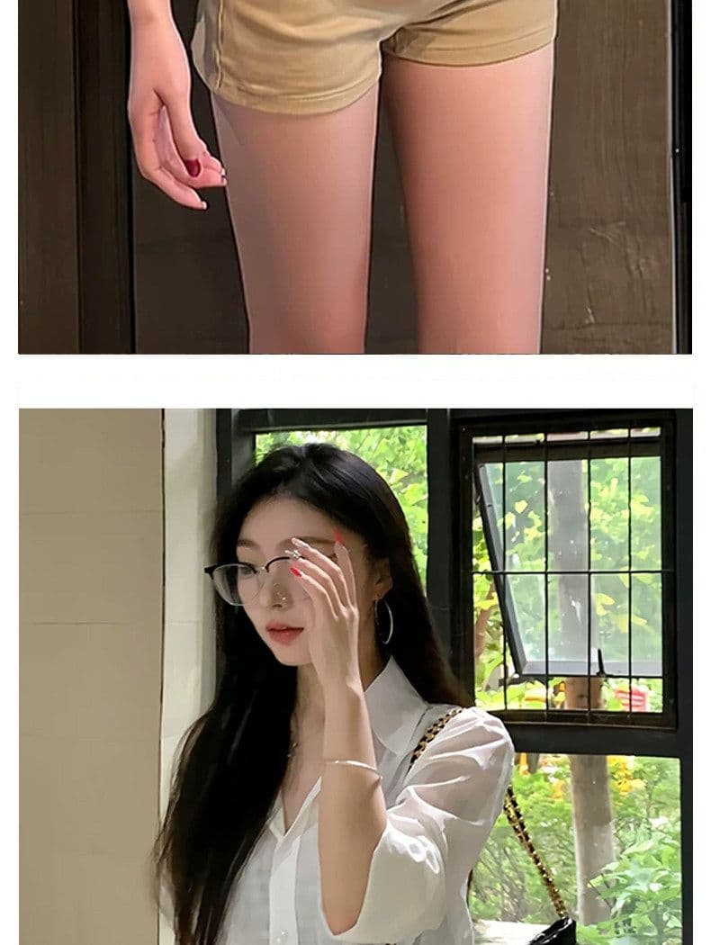 카키 색 데님 반바지 여성 2026 새로운 여름 하이웨이스트 슬림해 보이는 아메리칸 핫걸 타이트 스커트 외출용 한 마디 핫 바지 상세 이미지 4