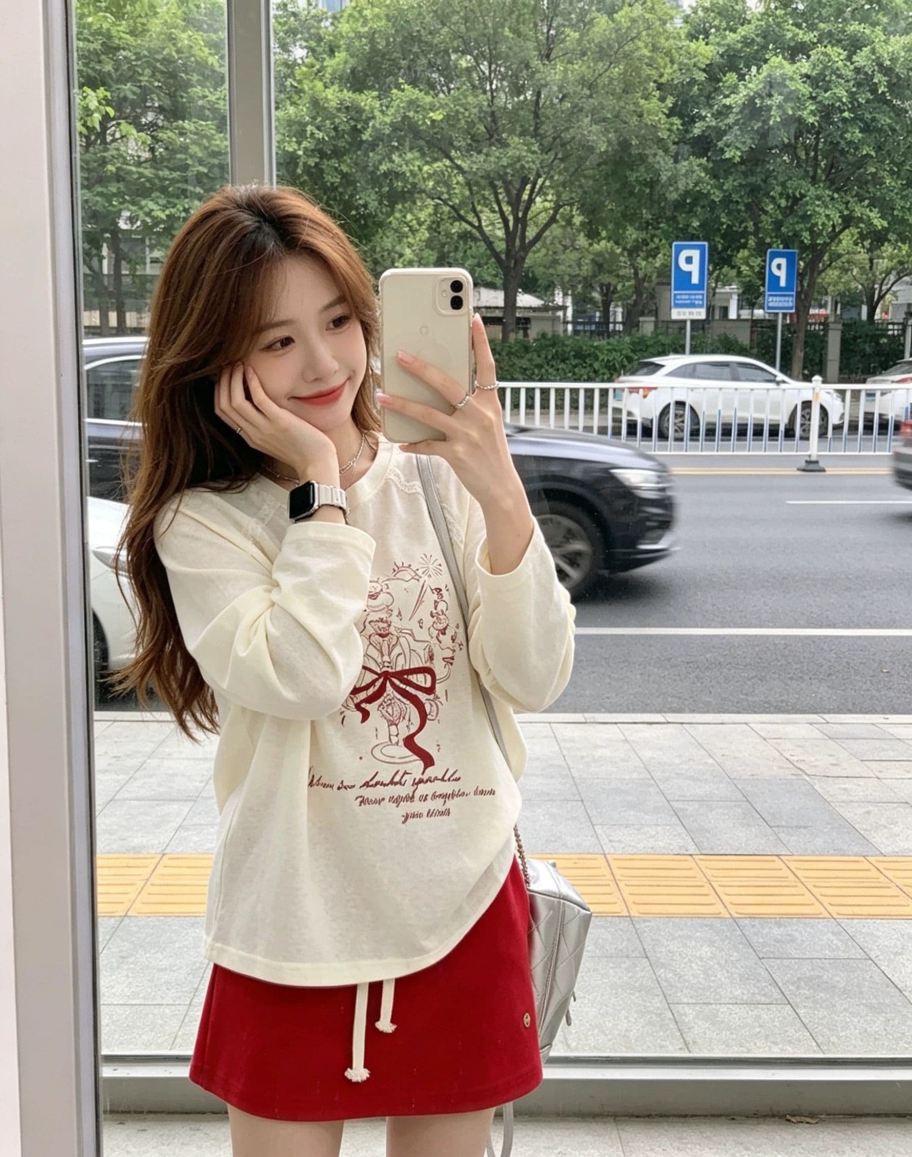원본 것 얇은 스타일 긴팔 티셔츠 여성 초기 가을 루즈핏 자외선 차단 블라우스 맨위 상세 이미지 7