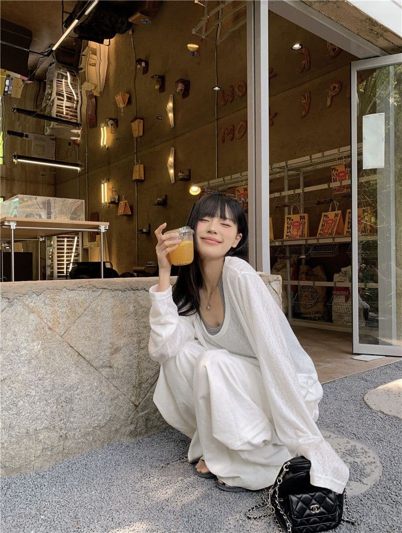140 톰 글 래 면 눈꽃 37 라이 경기 서울 37 면 26 폴리 에스터 260 그램 사람들 면 조끼 자외선 차단 블라우스 투피스 세트 상세 이미지 25
