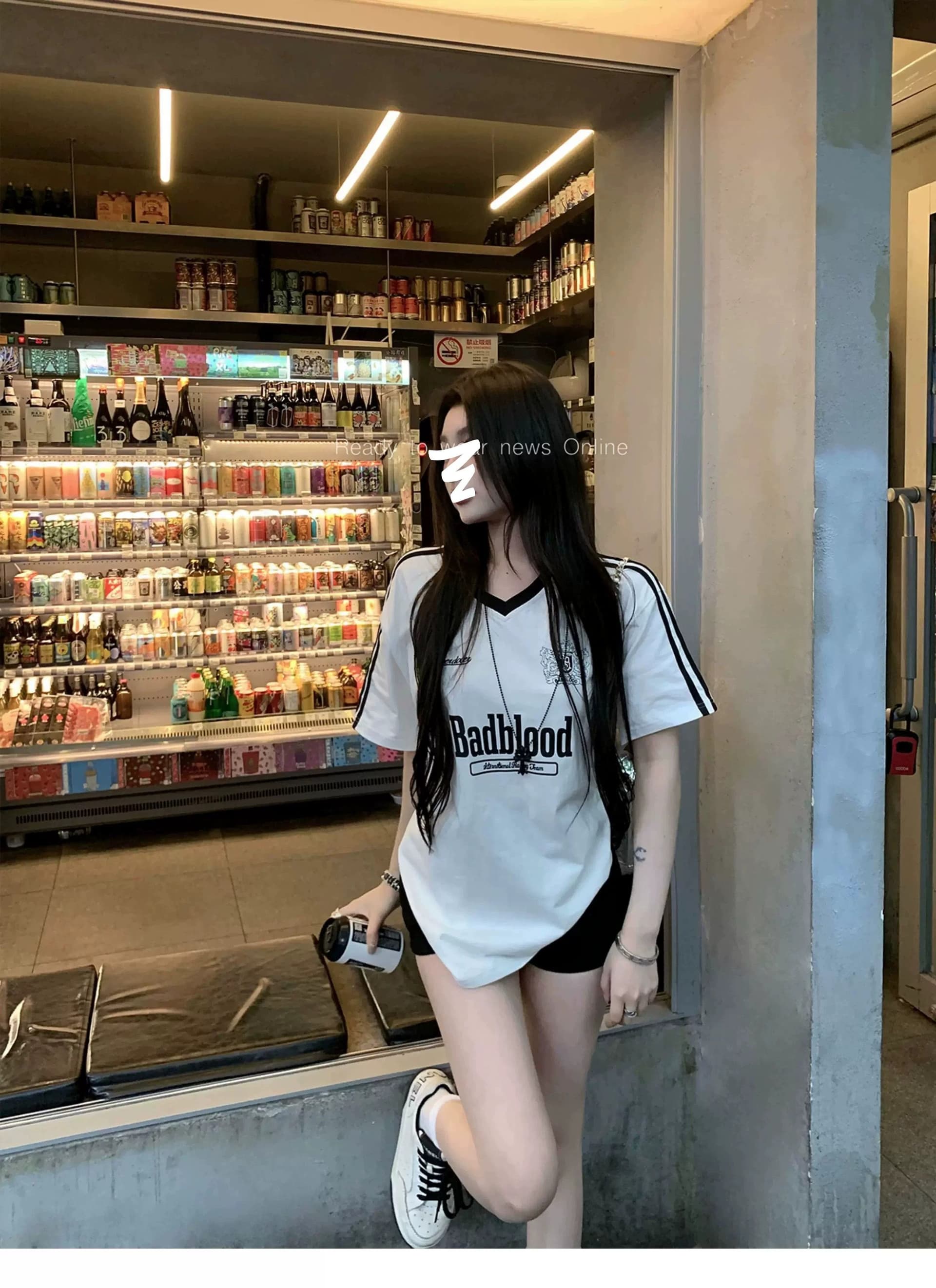 원본 것 순수한 욕망 타이트 맨위 여름 알파벳 프린트 루즈핏 반팔 티셔츠 여성 상세 이미지 4