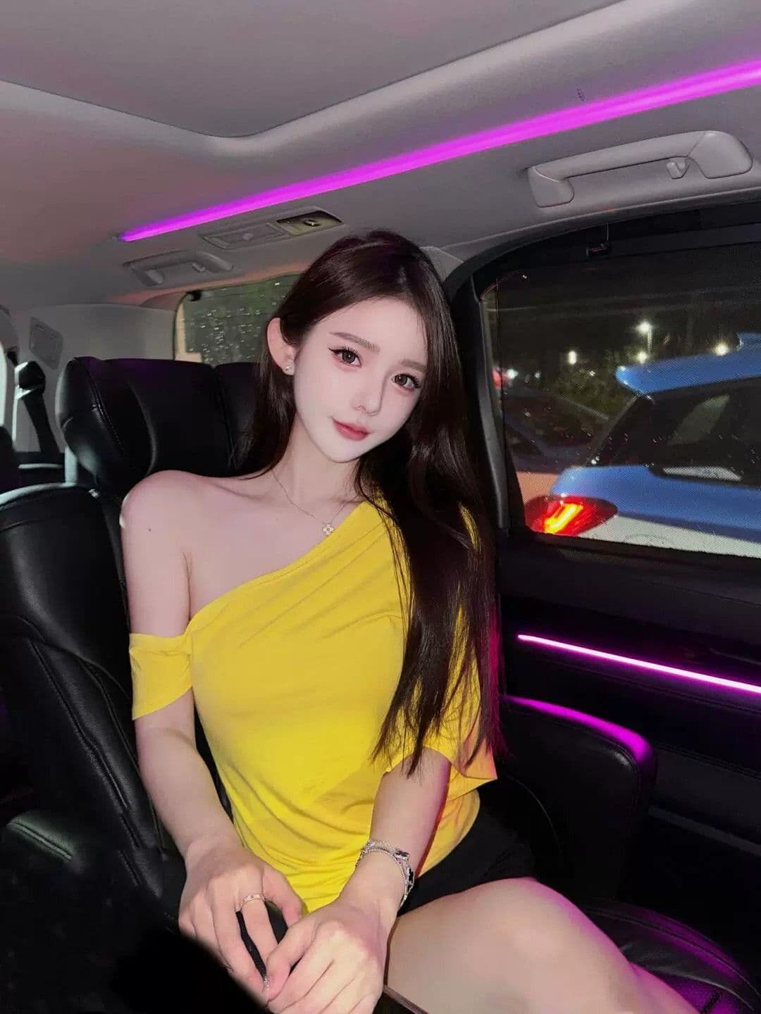 원본 것 핫걸 비스듬한 어깨 반팔 티셔츠 불규칙 순수한 욕망 맨위 상세 이미지 10