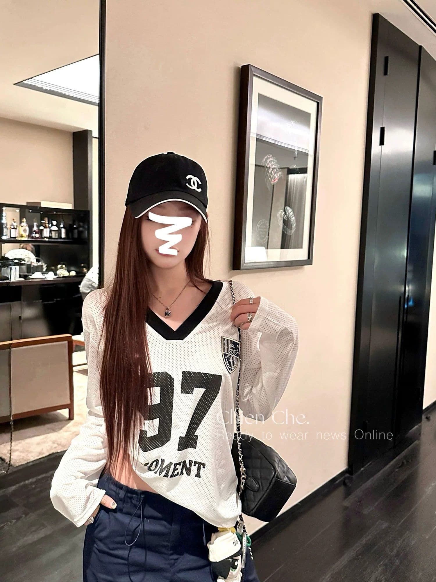 원본 것 아메리칸 티셔츠 여름 인터넷 얼굴 통기성 루즈핏 긴팔 자외선 차단 블라우스 여성 상세 이미지 4