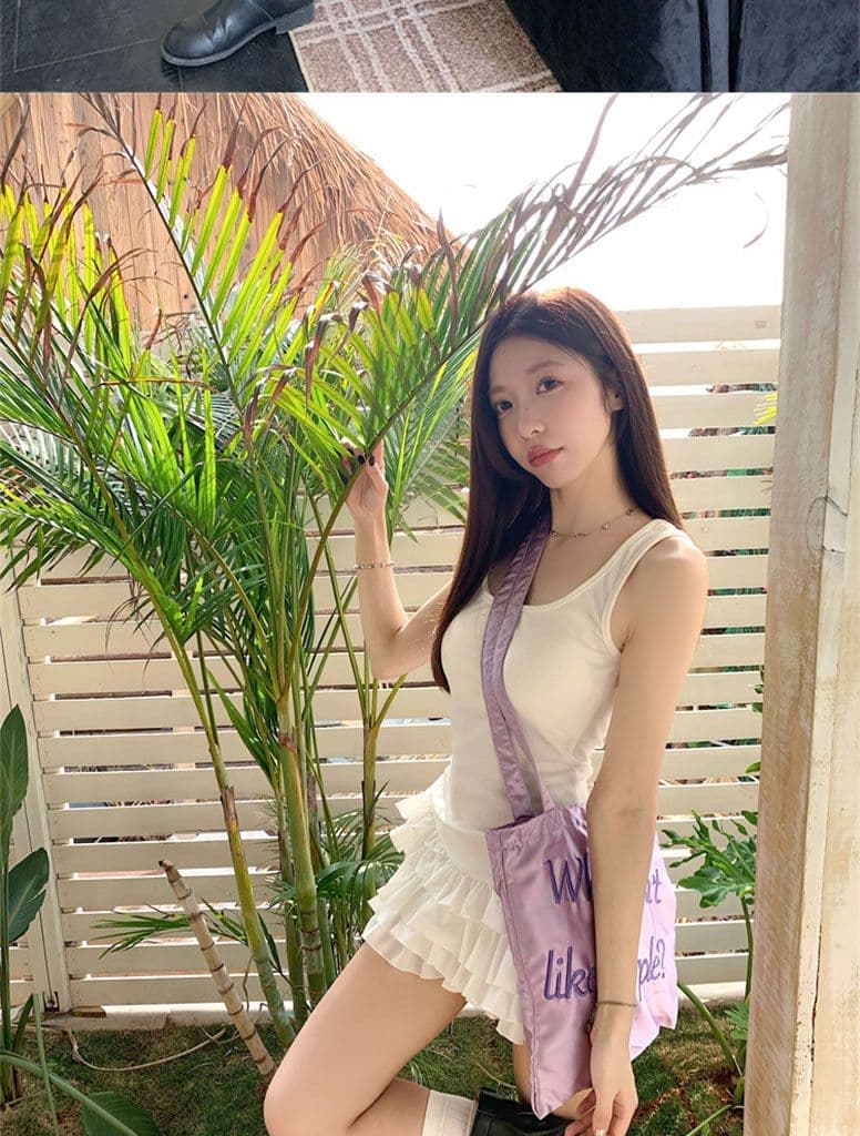 좋은 품질 화이트 슬립 여성 드레스 여름 민소매 조끼 몸매 가꾸기 미니 스커트 핫걸 바람 케이크 드레스 상세 이미지 10