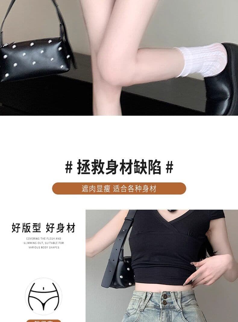 아메리칸 더블 버클 하이웨이스트 마 오래된 워싱 노출 방지 데님 치마바지 여성 여름 슬림해 보이는 다용도 한 마디 반신 미니 스커트 상세 이미지 7