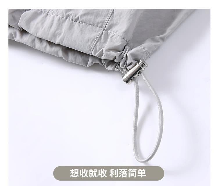 아메리칸 워크웨어 와이드 레깅스 바지 여름 빅 사이즈 지방 mm 얼음 실크 얇은 스타일 속도 건조한 낙하산 아메리칸 운동 스트레이트 팬츠 상세 이미지 19
