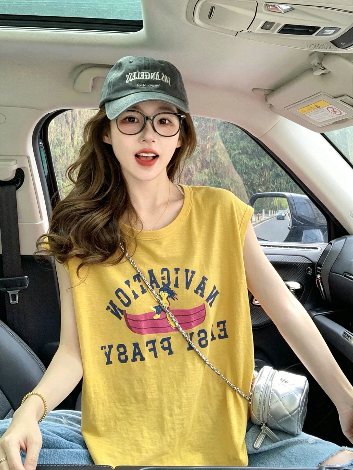 대나무 마디 면 반팔 티셔츠 여성 의류 여름 새로운 디자인 센스 루즈핏 작은 샤넬 스타일 민소매 라운드 넥 맨위 상세 이미지 12
