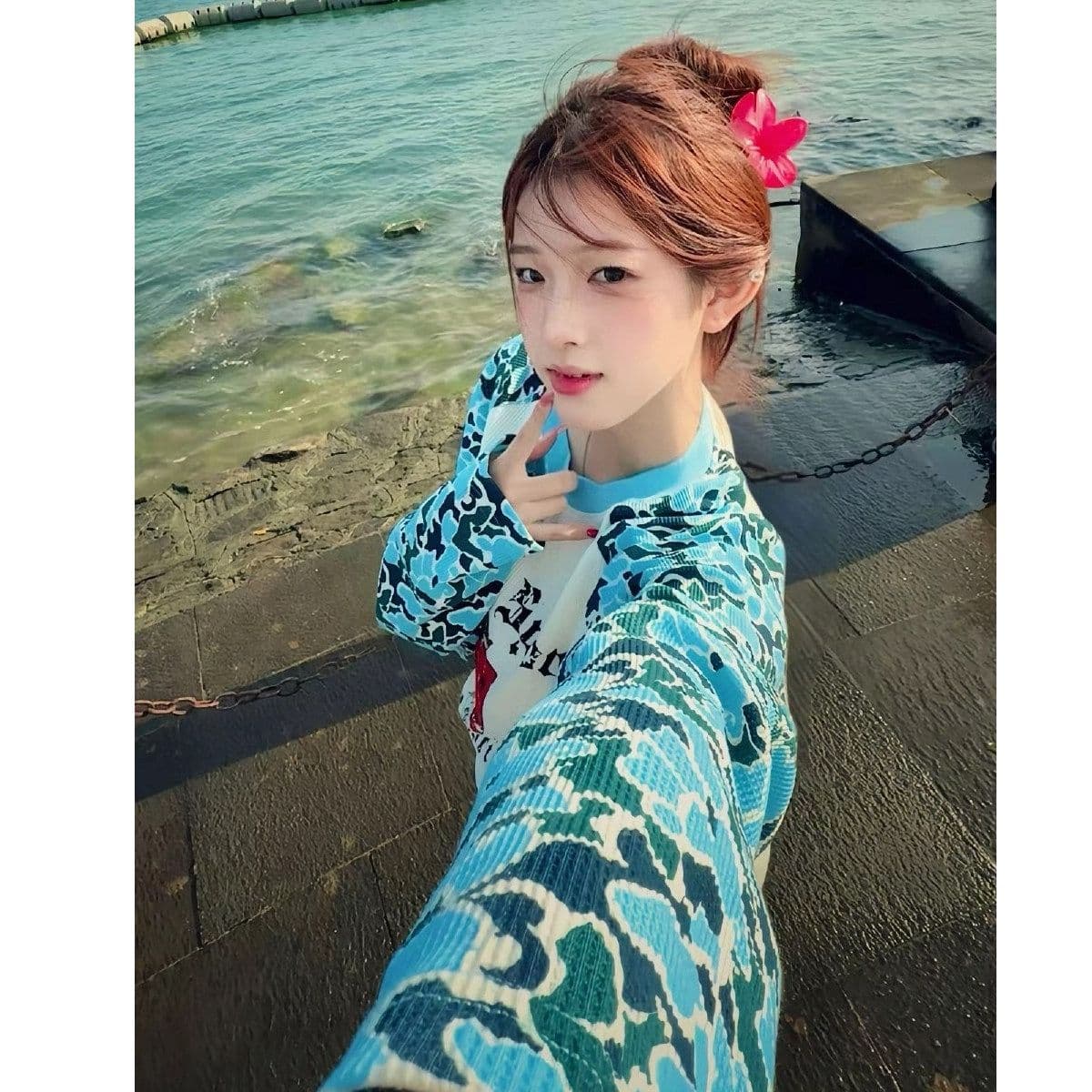 250그램 후아 남편 그리드 긴팔 티셔츠 여성 의류 봄 가을 새로운 한 부서 삽입 어깨 소매 루즈핏 라운드 넥 맨위 이미지 3