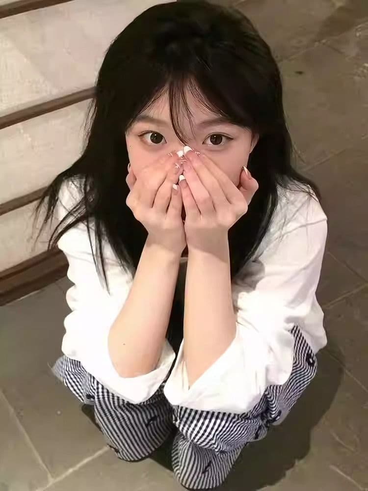 21 순면 210 그램 100 면 가을 의상 긴팔 티셔츠 여성 루즈핏 맨위 프린트 상세 이미지 6