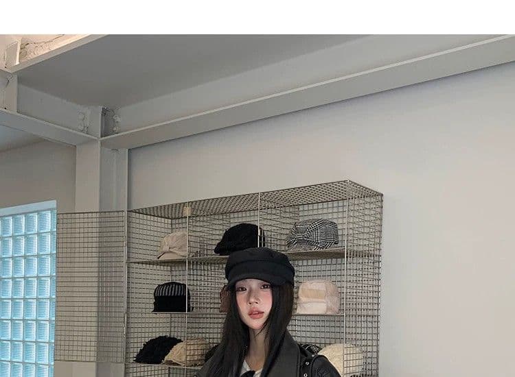 있음 네리 가죽 재킷 여성 코트 2026 가을 겨울 새로운 검정색 차가운 바람의 소리 바람 루즈핏 pu 오토바이 아메리칸 재킷 상세 이미지 19