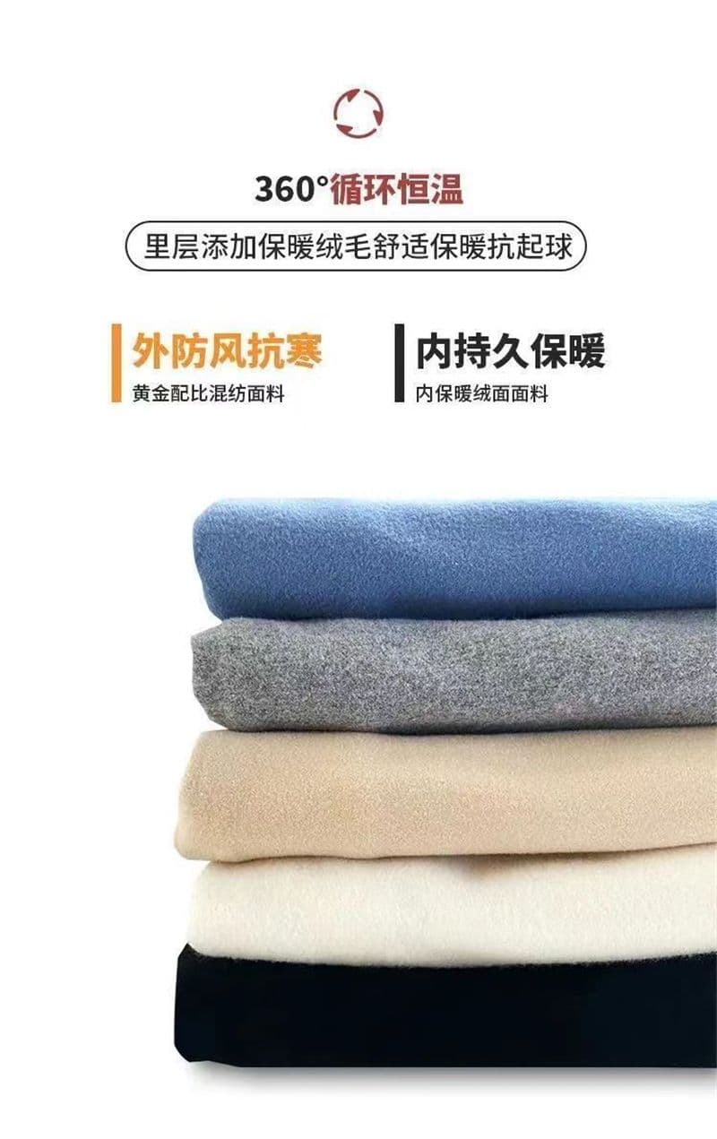 De 플러시 반하이넥 기본 셔츠 가을 겨울 새로운 단색 인사이드 가져 가라. 보온 자기 발열 긴팔 티셔츠 여성 몸매 가꾸기 맨위 상세 이미지 1