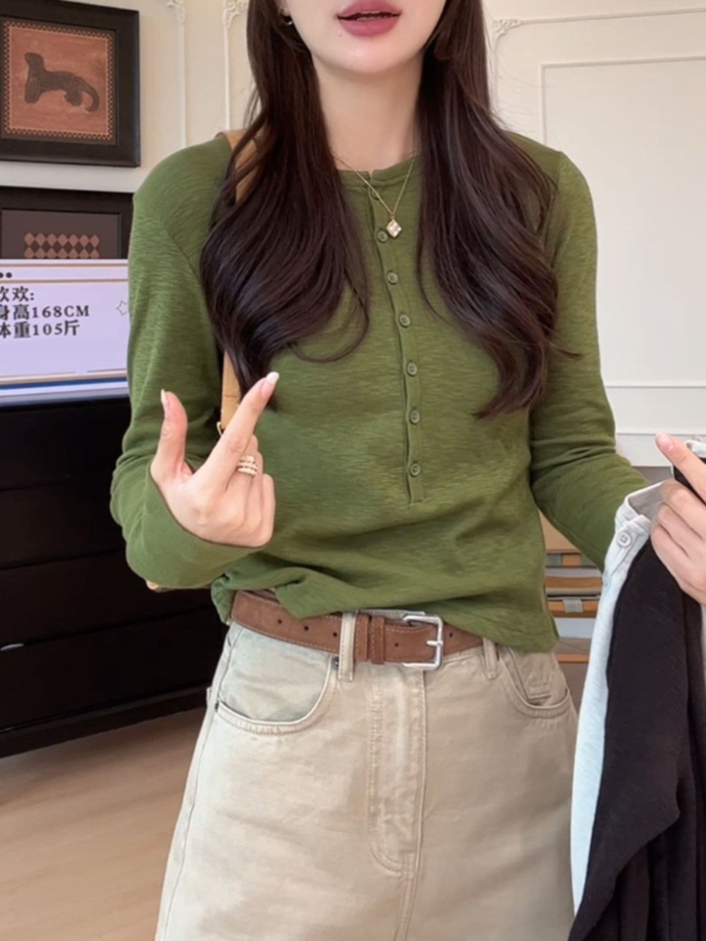 220 그램 46 면 46 사람들 면 8 암모니아 Lun 2026 여름 새로운 한국 스타일 반팔 티셔츠 여성 디자인 센스 상세 이미지 6