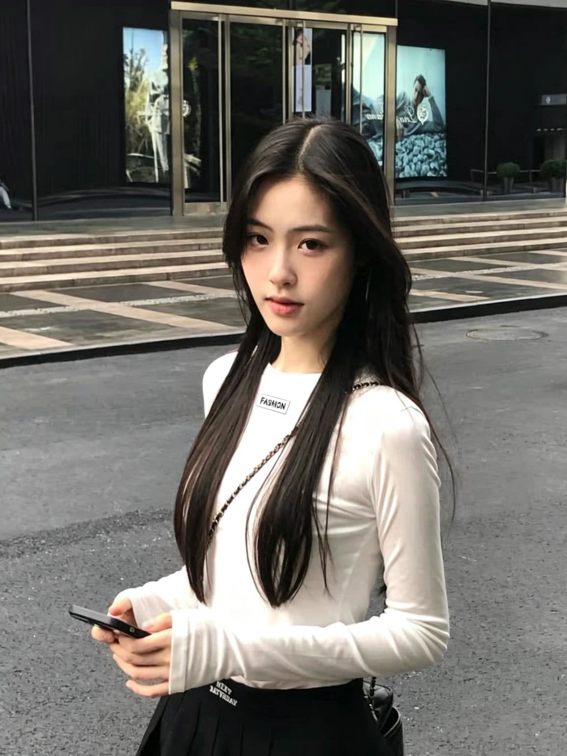 260 그램 양모 40 접착제 27 면 27 아크릴 6 암모니아 Lun 몸매 가꾸기 슬림해 보이는 긴팔 티셔츠 여성 가을 맨위 상세 이미지 6