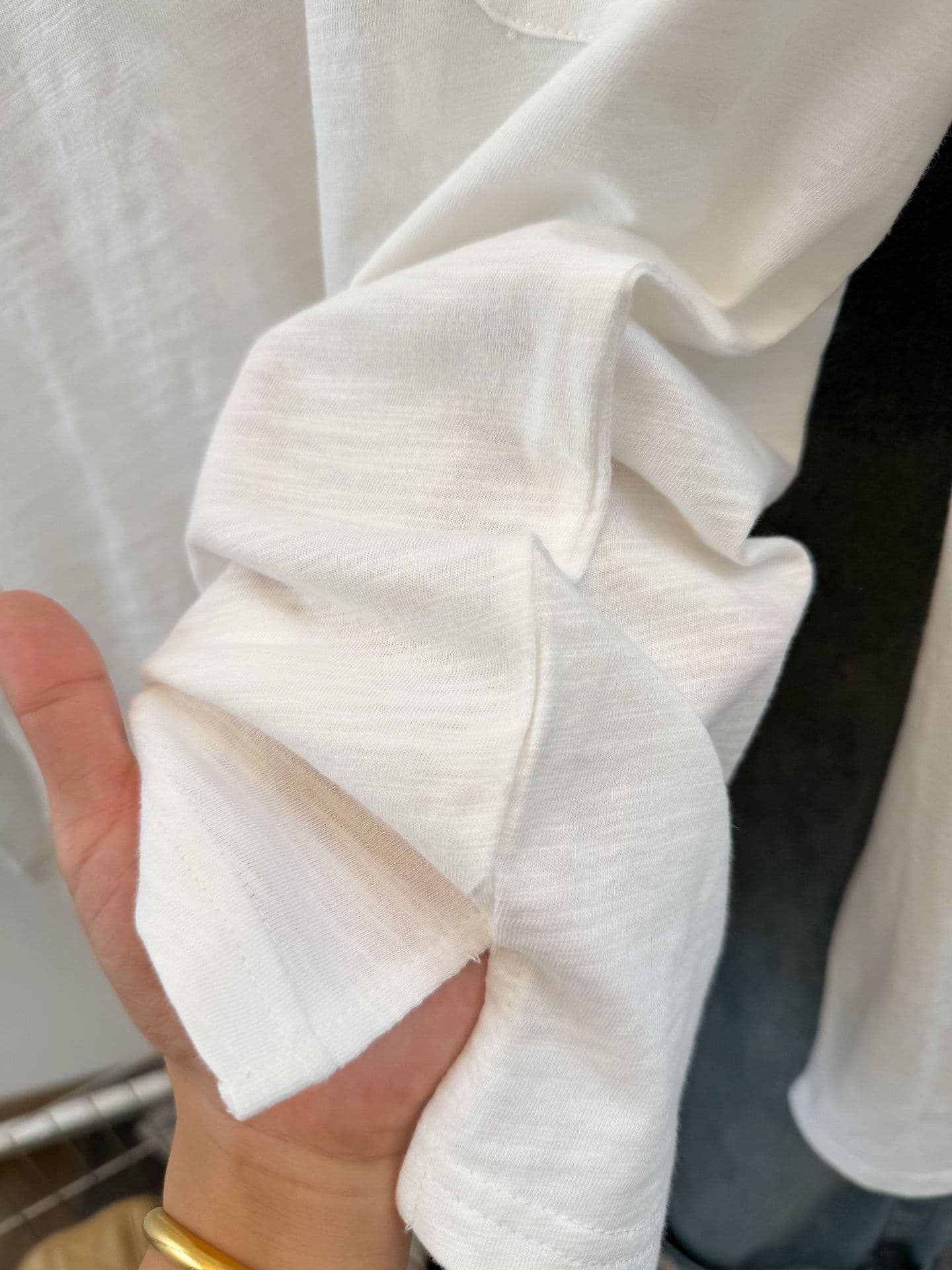 느슨함 센스 주머니 긴팔 기본 셔츠 한국 스타일 가을 신제품 미니멀리즘 다용도 라운드 넥 학원 스타일 티셔츠 여성 상세 이미지 7