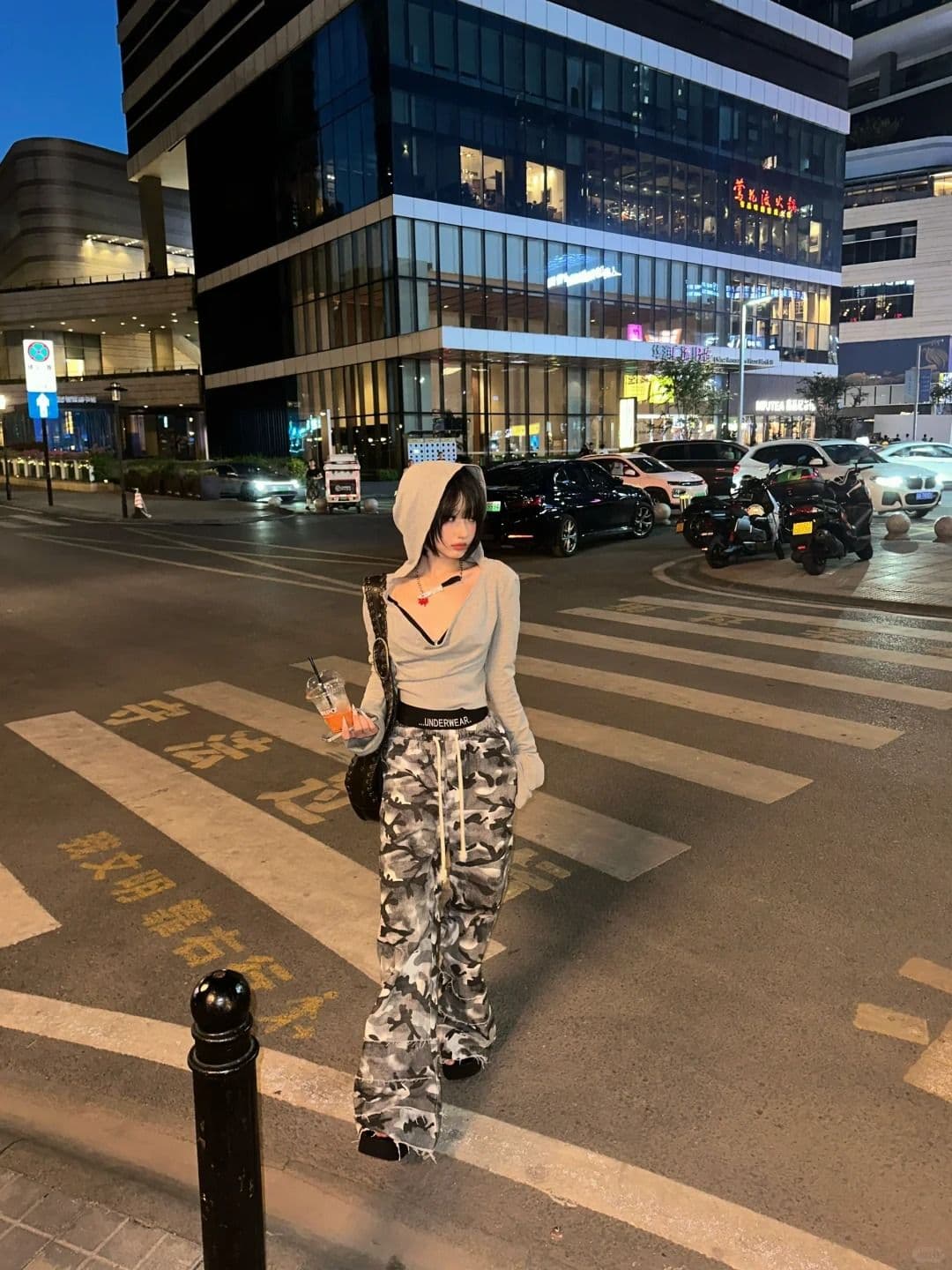 원본 품질 쇼트 스타일 후드 티셔츠 여성 몸매 가꾸기 긴팔 맨위 상세 이미지 9