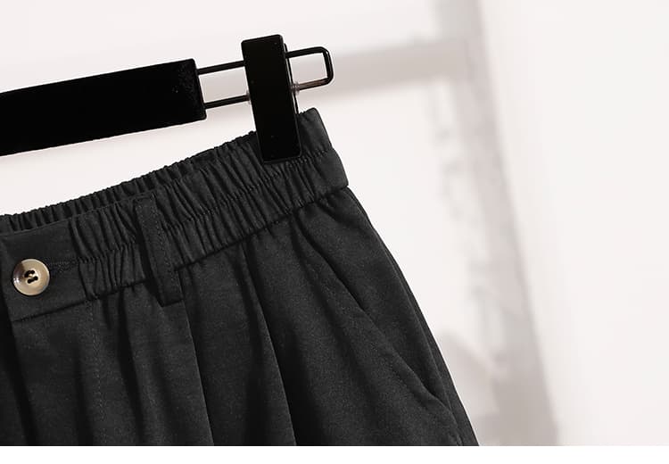 빅 사이즈 반바지 와이드 레깅스 바지 여름 루즈핏 하이웨이스트 캐주얼 오부 바지 상세 이미지 26