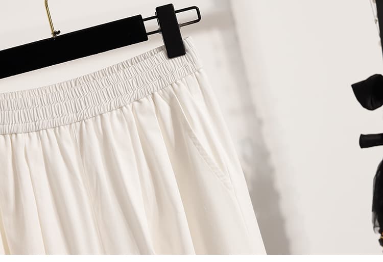 9 포인트 블루 색상 풍선 바지 빅 사이즈 지방 mm 배 모양 몸 루즈핏 할란 캐주얼 바지 상세 이미지 25