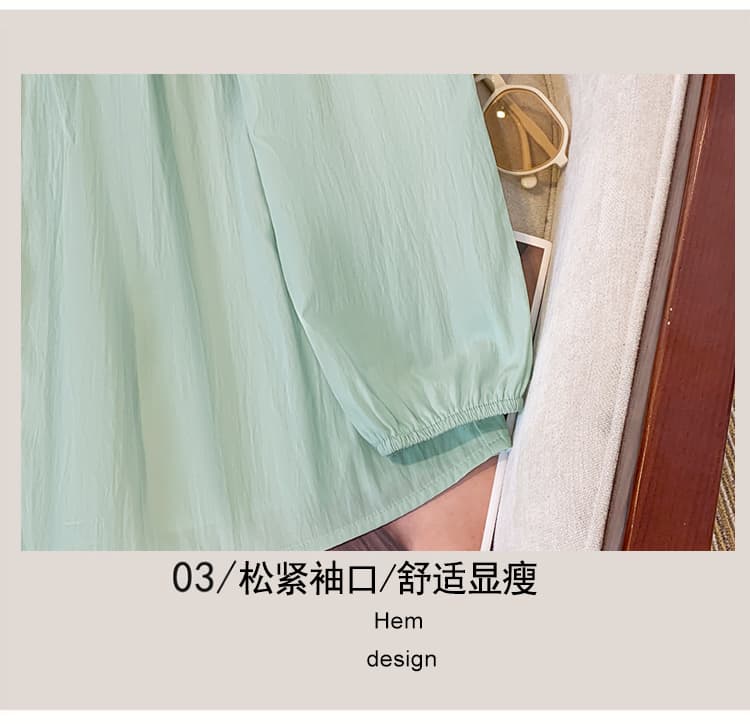 프랑스식 부드러운 바람 루즈핏 인형 셔츠 맨위 여성 디자인 센스 작은 대중 긴팔 셔츠 상세 이미지 7